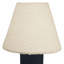 Lampe de table 1 lumière 8 "de diamètre Dalia - gris - abat-jour blanc Dalia