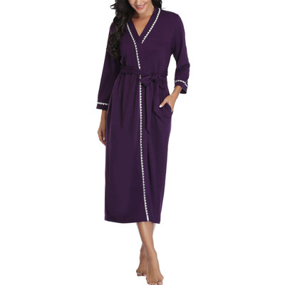 Nemanja Satin Mid-Calf Bathrobe