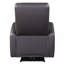 Fauteuil inclinable électrique brun avec accoudoirs carrés