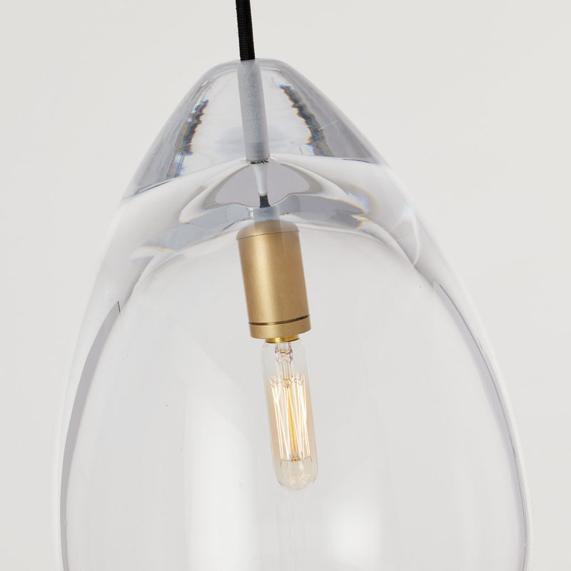 Alina Accent Pendant, 156.5" H x 8.5" W x 8.5" D, Hand Rubbed Antique Brass, No Lamp