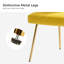 Chaise de salle à manger capitonnée en velours à oreilles moderne Euclid-1706511848