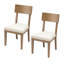 Chaise d'appoint en lin naturel