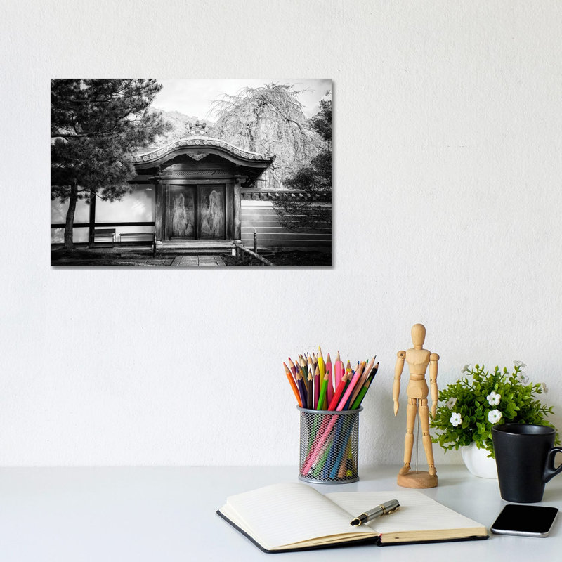 Temple Gates 1 Piece Wall Art on Canvas, 20.32 cm H x 30.48 cm W, Wrapped Canvas