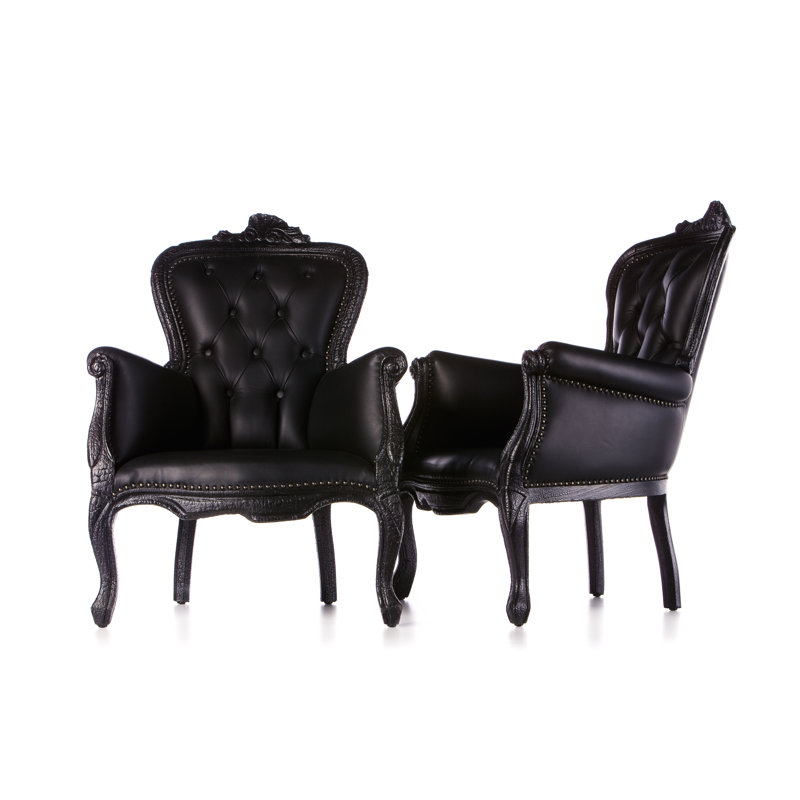 Smoke Leather Armchair