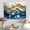 Abstrait coquillage et plage vue aérienne VI - art mural bord de mer