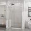 Porte de douche coulissante simple avec cadre transparent l 48 po x H 76 po-124987135