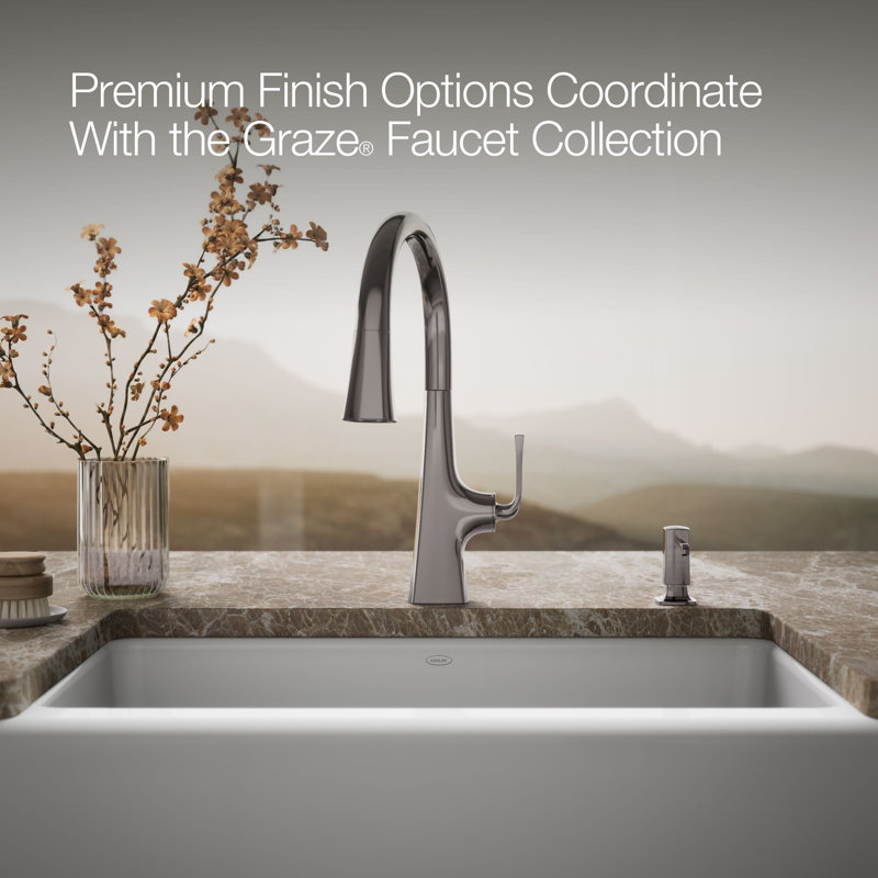 Graze Soap/Lotion Dispenser, Titanium