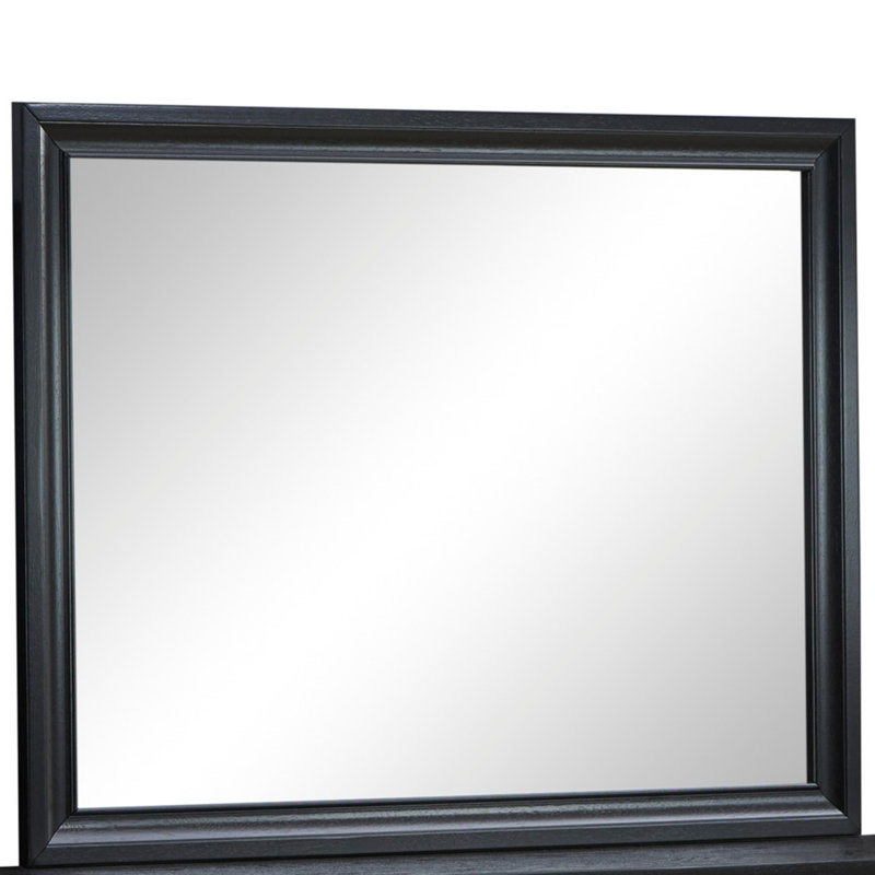 Miroir, fabriqué en verre de haute qualité, miroir, Noir