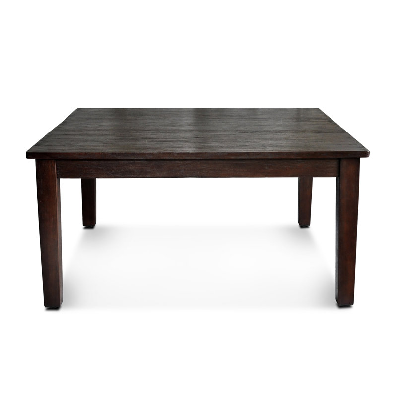 Arnisa Mahogany Solid Wood Dining Table, Dark Brown