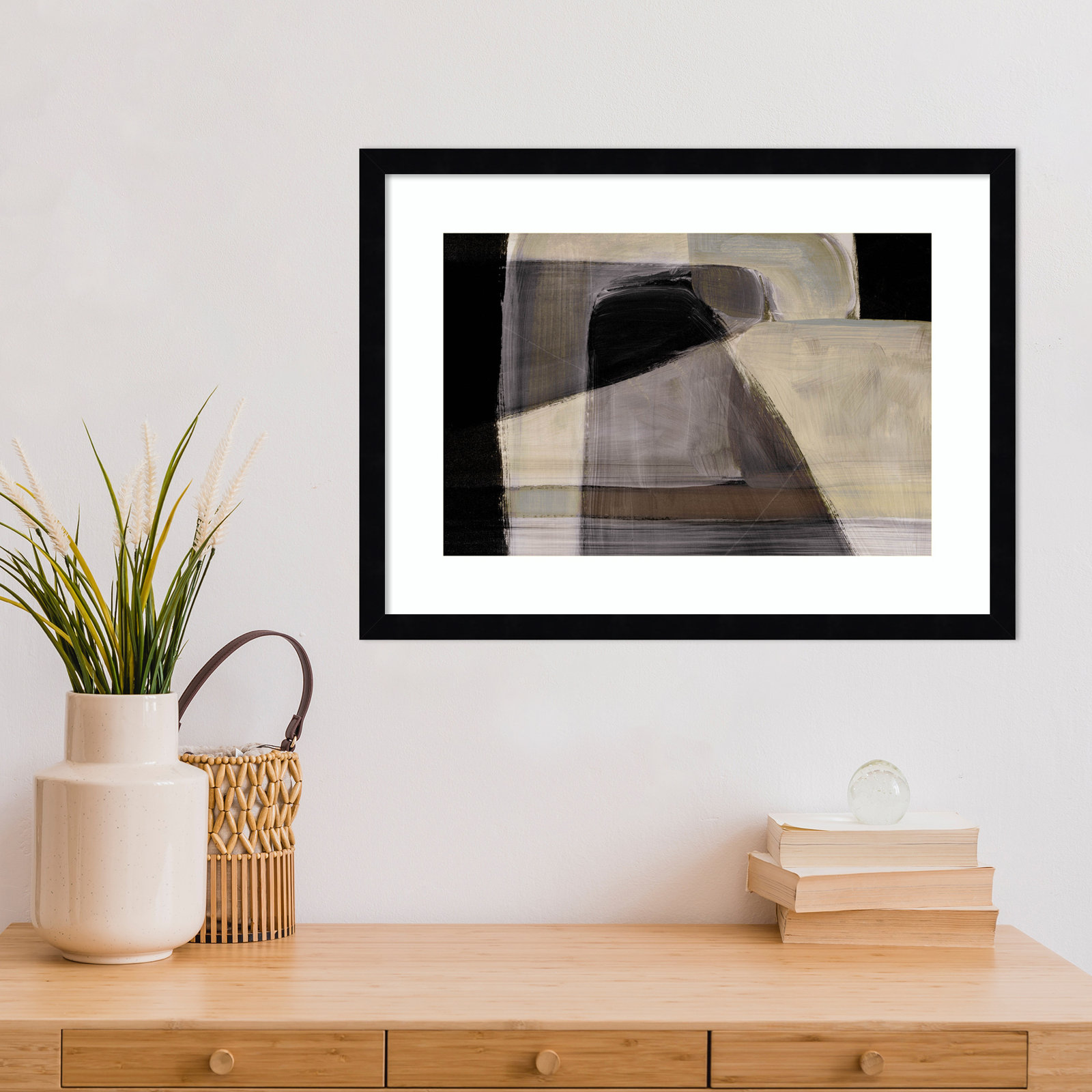 Cleve "Moods" Print by Dan Hobday, Black, 16" H x 21" W