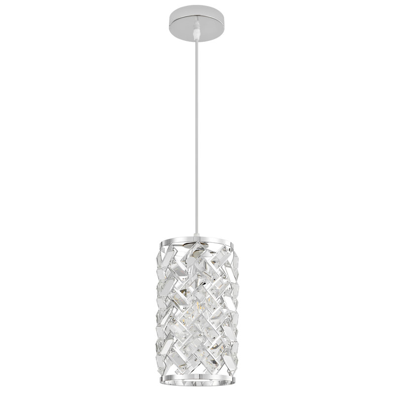 Luminaire suspendu de luxe en métal Nesrine, Chrome