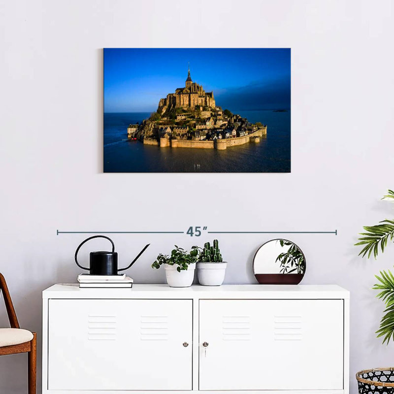 Île du Mont Saint-Michel, H 20 po x l 30 po