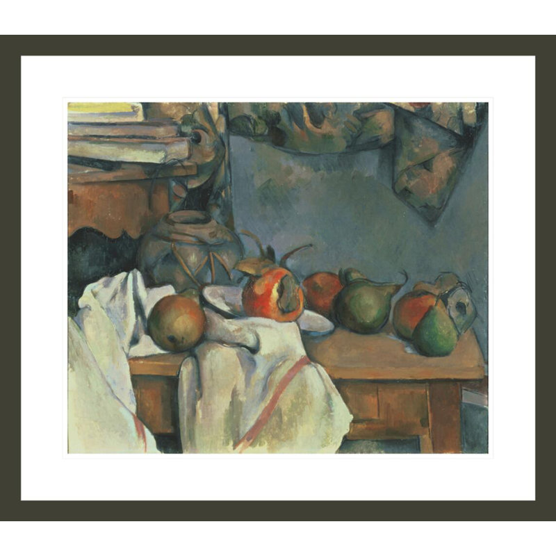 «Ginger Pot with Pomegranate and Pears» par Paul Cézanne, H 23,5 po x l 26,84 po