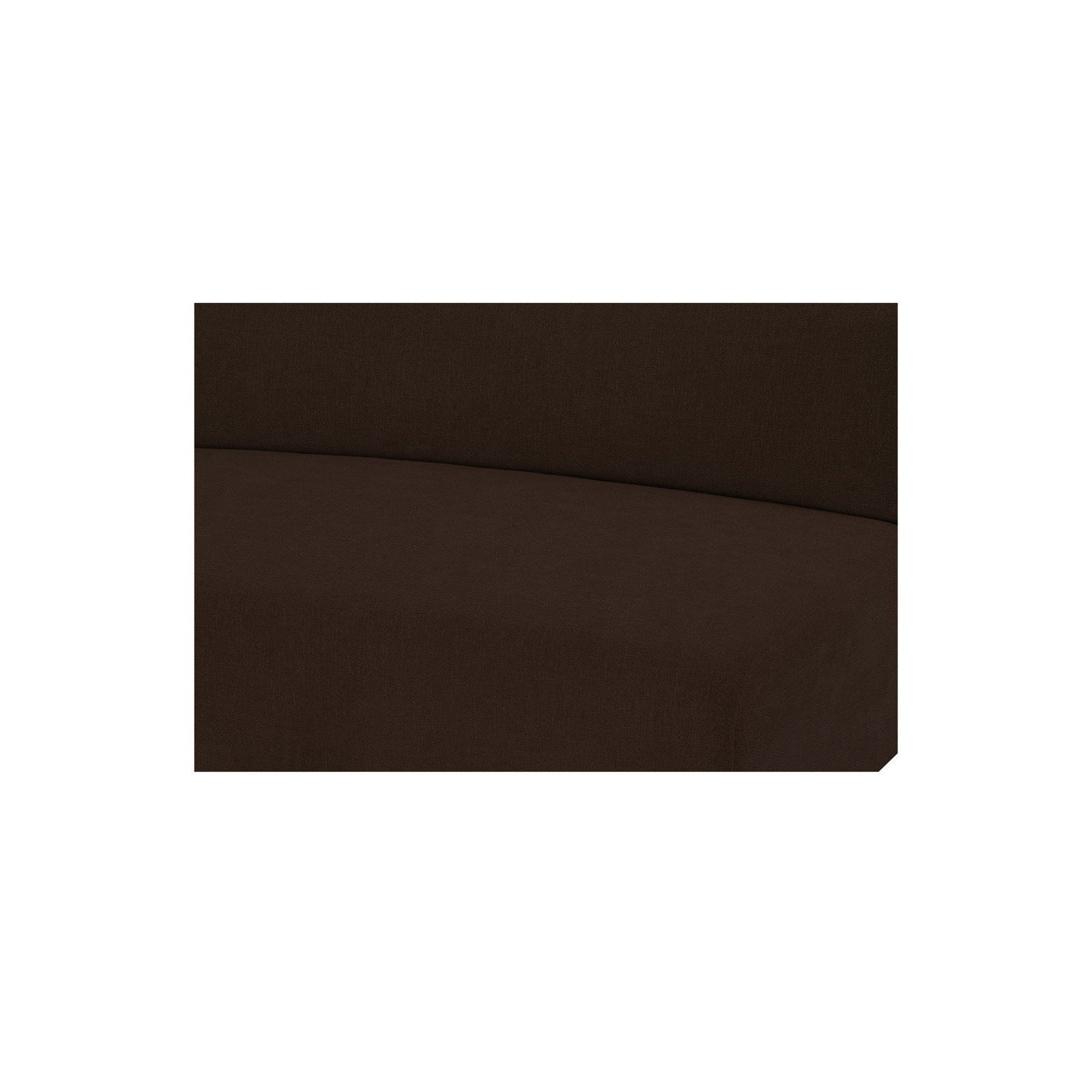 REMI Modular Upholstered Reversible Sectional, Brown Polyester, 28.3" H x 161.4" W x 39" D