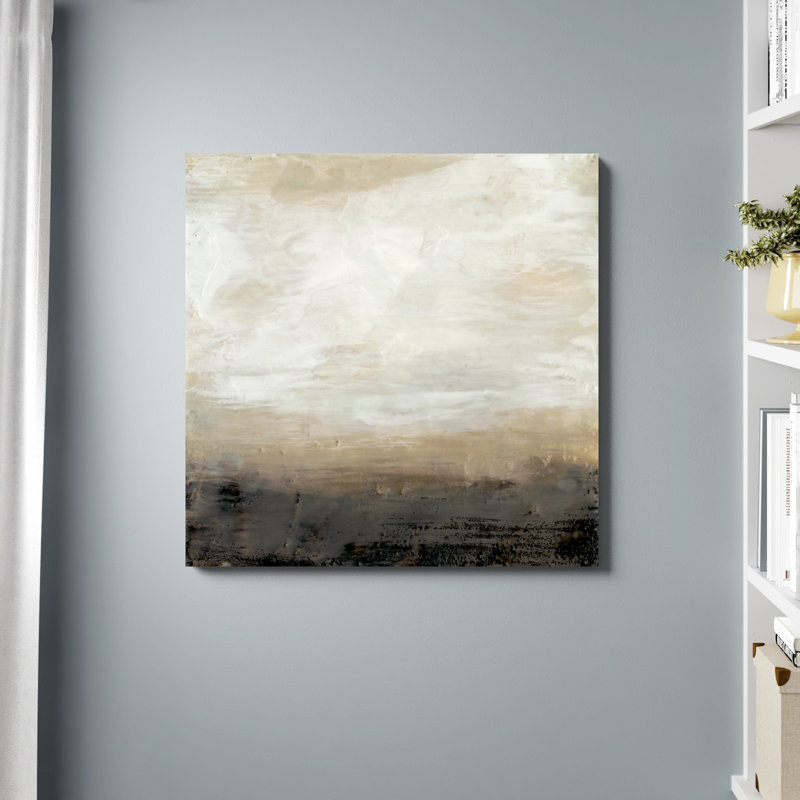 " Umber Land I " Acrylic Painting, 36" H x 36" W, Frameless Print, No Frame