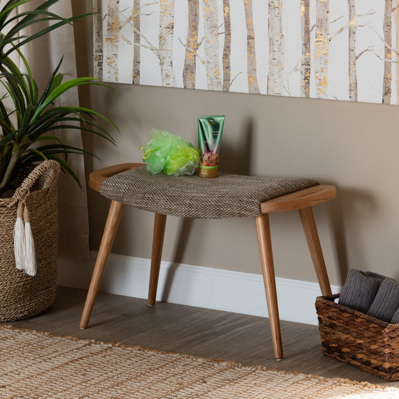 Arcola Polyester Blend Upholstered Bench