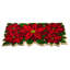 Poinsettia 31 po x 19 po tapis de porte extérieur antidérapant Pugh
