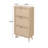 24 Inch Wide MDF Freestanding Shoe Storage Cabinet With 3 Flip Drawers-1486140219