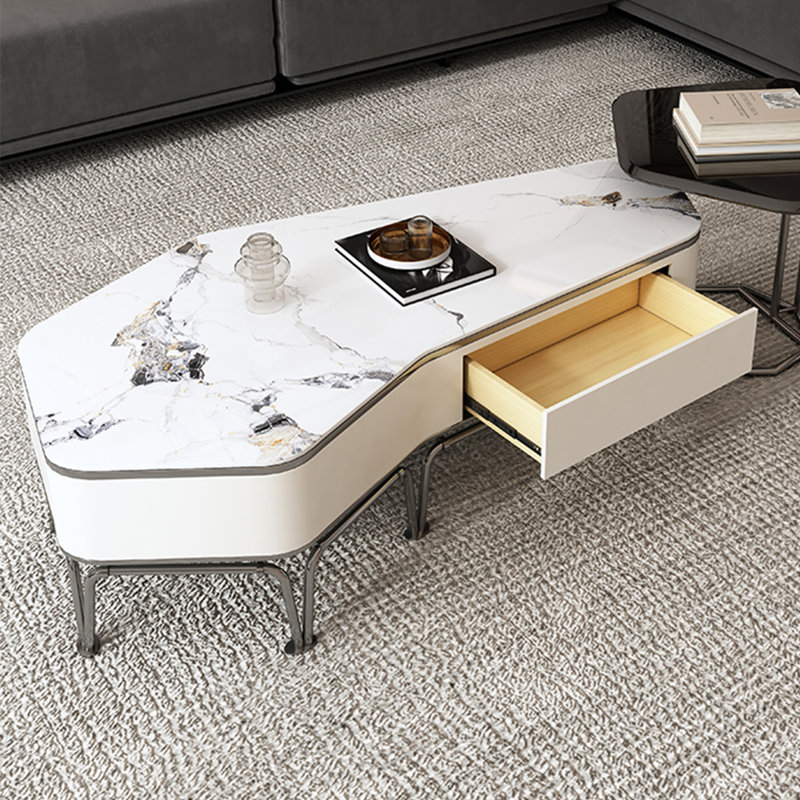Table basse moderne moderne, 15.7" H x 47.2" L x 27.6" W