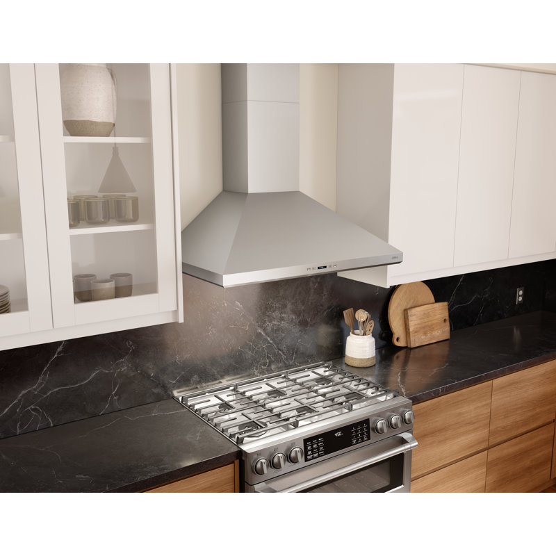 Core Zephyr Siena 30 In. 650 CFM Wall Mount Range Hood With LED Light In Stainless Steel