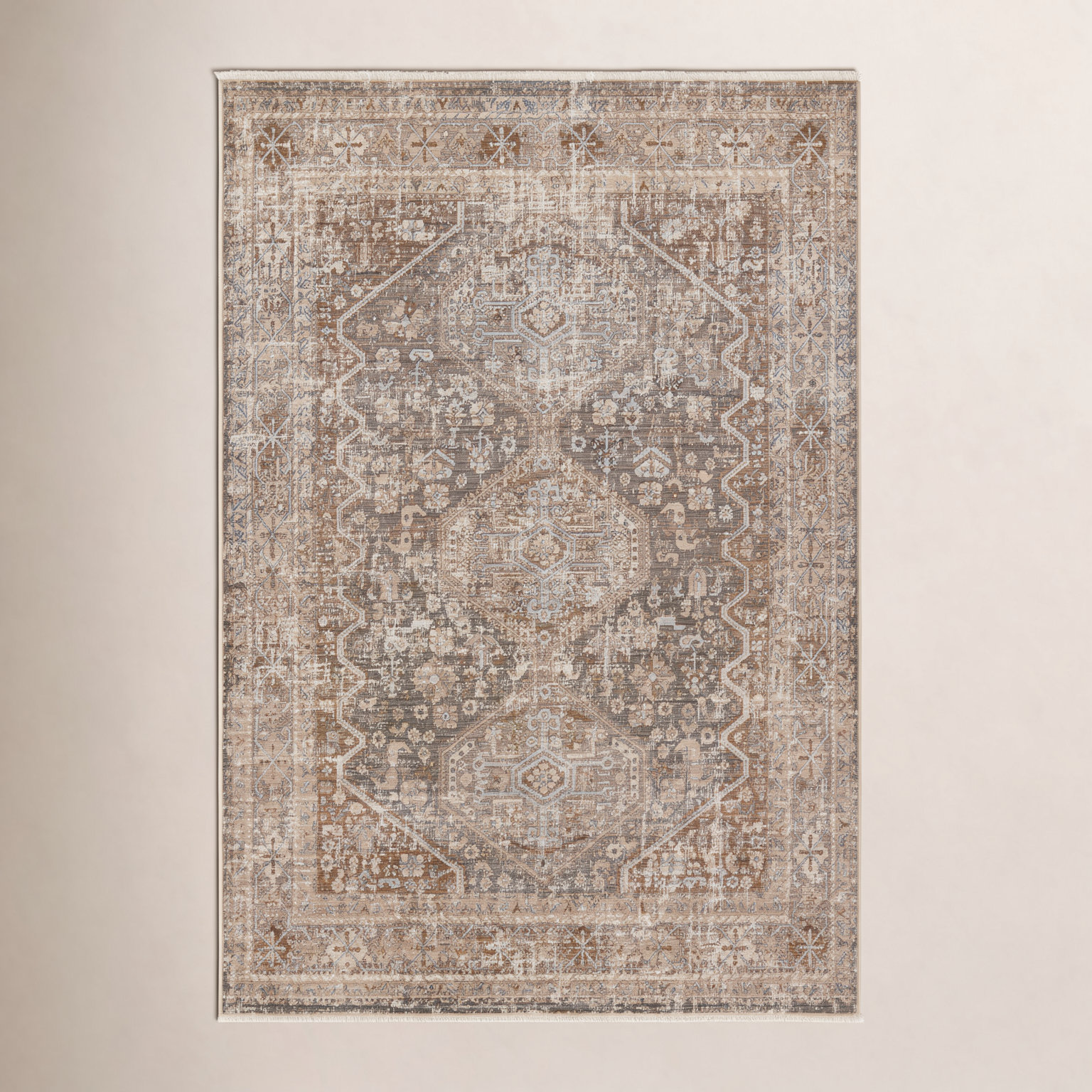 Clemente Tan/Taupe Rug, Rectangle 8' x 10'6"