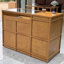 Mid-Century Modern Rectangular Manufactured Wood Reception Desk-897778891-897778889