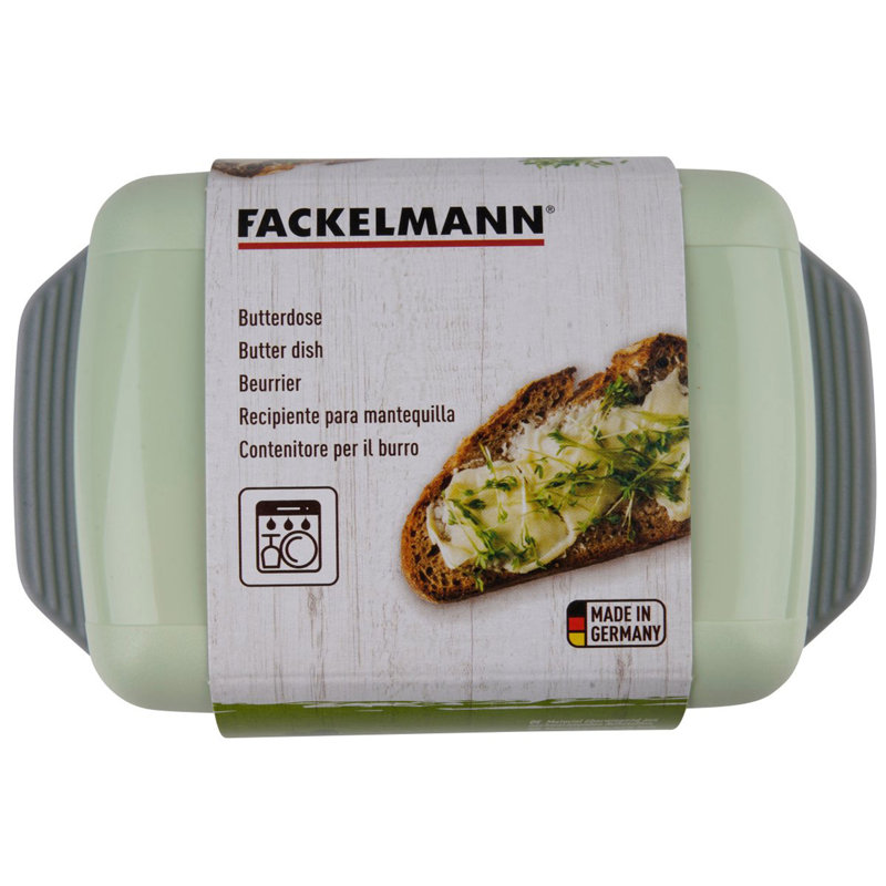 Fackelmann Green PE (plastic) Butter Dish