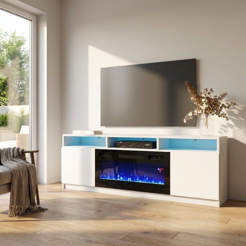 Meuble télé Reno, Blanc