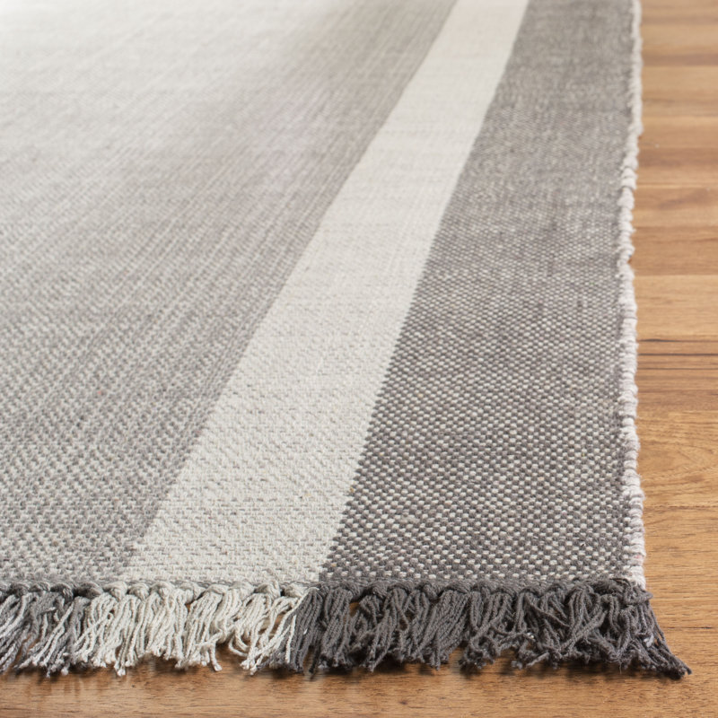 Zoltán Hand Woven Cotton Rug, Rectangle 3' x 5'