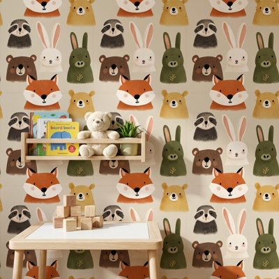 Papier peint animaux de la forêt