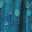 Collage abstrait bleu pluvieux - Rideau abstrait occultant formes abstraites - 1 panneau-107808447