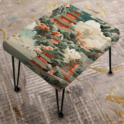 Pagoda Inspirations - Chinese Rectangle Ottoman