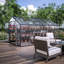 Greenhouse - Polycarbonate Panels And Secure Lock Outdoor Aluminum Rust--115808152