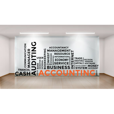 Accounting Wall Decor Office Wall Decal Idea Teamwork Business Worker Inspire Office Decoration Motivation Stickers Mural Unique Gift 234LU