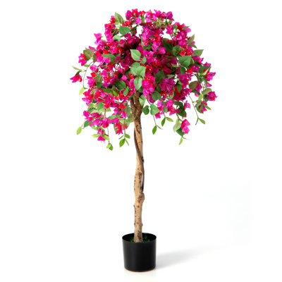 135cm Faux Flowering Tree in Pot