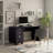 Newsoms 59"W Computer Desk with 3 Drawers and Shelves
