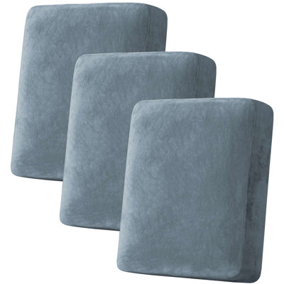 Velvet Plush Fabric Box Cushion Slipcover
