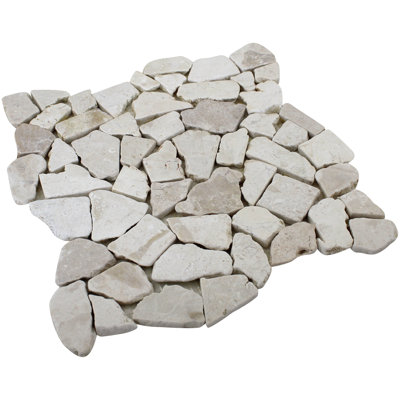 Rainforest 12" x 12" Natural Stone Pebbles Mosaic Wall & Floor Tile