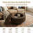 29.5" Modern Round Coffee Table with Storage-1766983957
