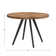 Moeller Pine Round Metal Base Dining Table