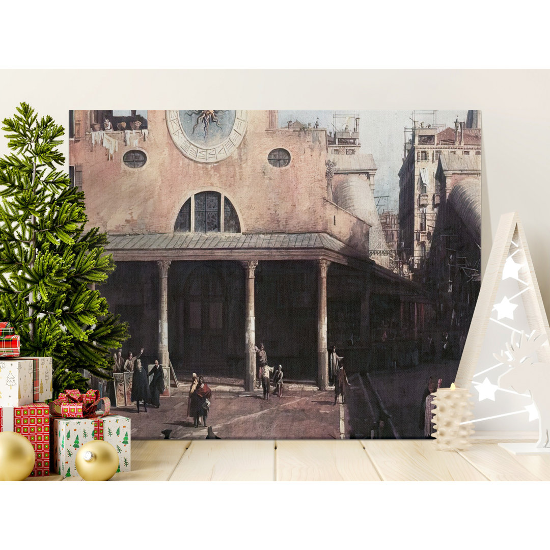 Venice Piazza Canvas Wall Art, Italian Cityscape Print, Gallery Wrapped, Ready to Hang, Archival Quality, Grand Canal, Travel Art Decor