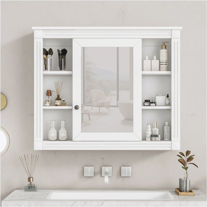 Bilgehan Bathroom Cabinet, White