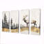 Or doré, paysage de grâce dans la forêt IV - art mural animal cerf - art mural moderne pour le salon-472040389