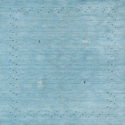 Tapis contemporain bleu