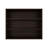 Stained Walnut Open Storage Wall Cabinet