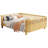 Full Size Wood Platform Bed For Kids, Wood Low Profile Full Bed With Rails, Natural-1386866320