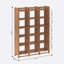 Bibliothèque Compton avec rangement, grande bibliothèque en bois de hêtre massif pour le salon et le bureau personnel-1186523780