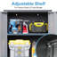 Ensemble de rangement pour garage en 3 pièces : armoires métalliques à roulettes, armoire murale, coffre à outils roulant à 4 tiroirs et armoire à panneaux perforés haute, organisateur de coffre à outils verrouillable.