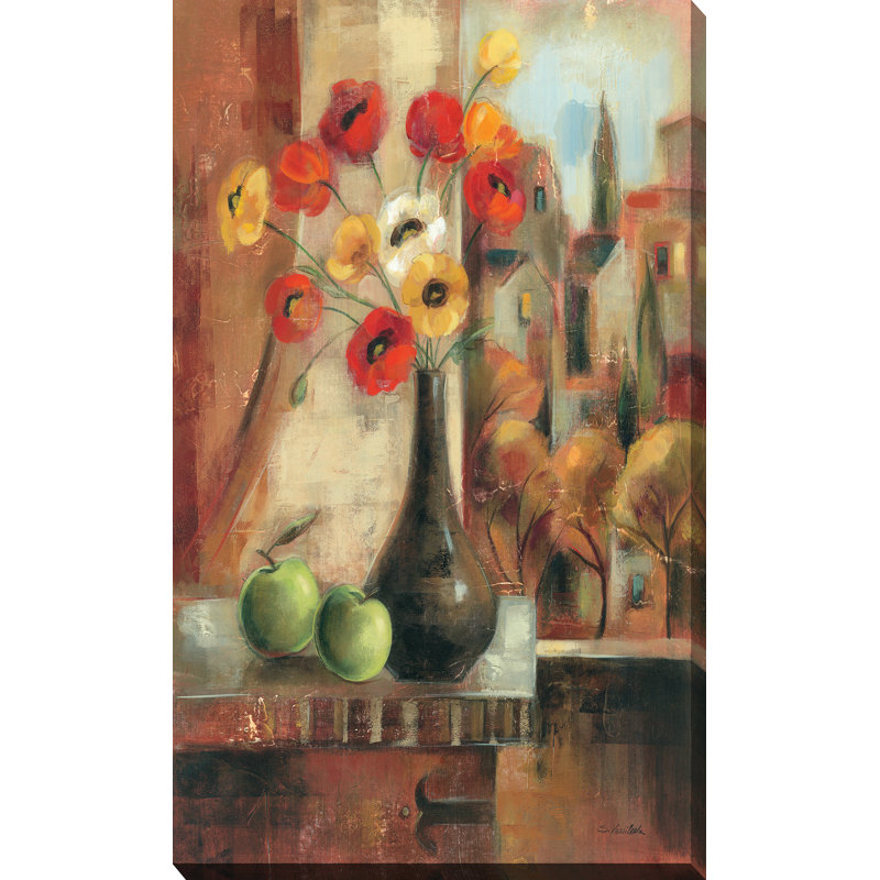 «Old Town Memories II», reproduction d'art sur toile tendue, H 30 po x l 18 po