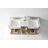 60'' Double Bathroom Vanity with Carrara Marble Top-1203711240